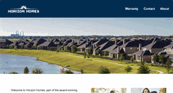 Desktop Screenshot of horizonhomes.com